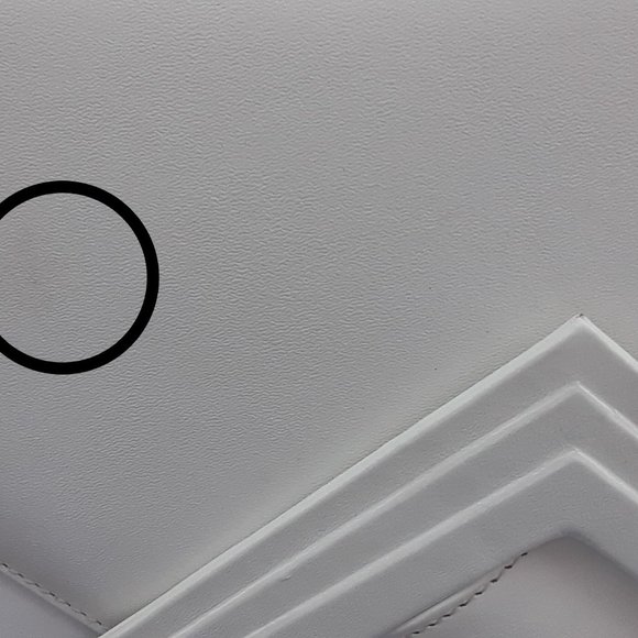 Vintage Big White Hand Carry Purse / Shoulder Bag - Picture 7 of 7